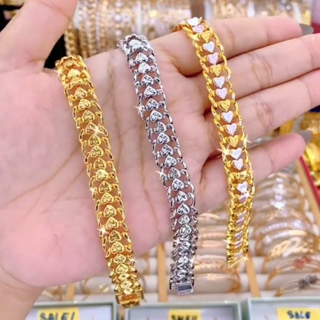 Gelang Rantai Lipan Love Love Titanium Xuping Jewelery Dewasa Remaja Elegan Bracelets Trend