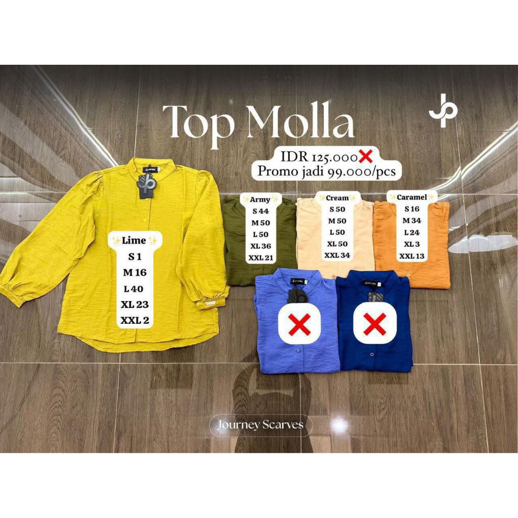 TOP MOLLA BY JP JOURNEY ORI 100%