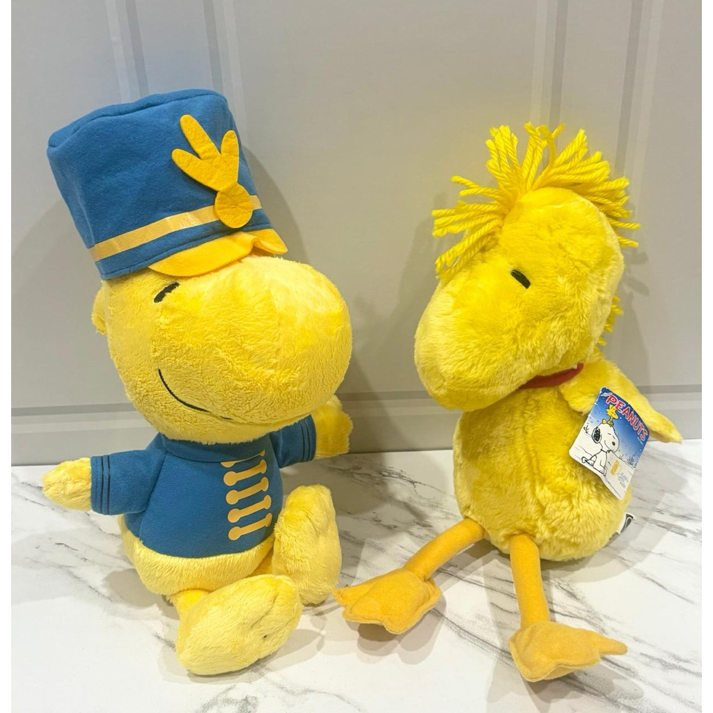 Boneka Plushie Woodstock Kostum Topi Biru Peanuts Sega & Polos Kohls Care Peanuts