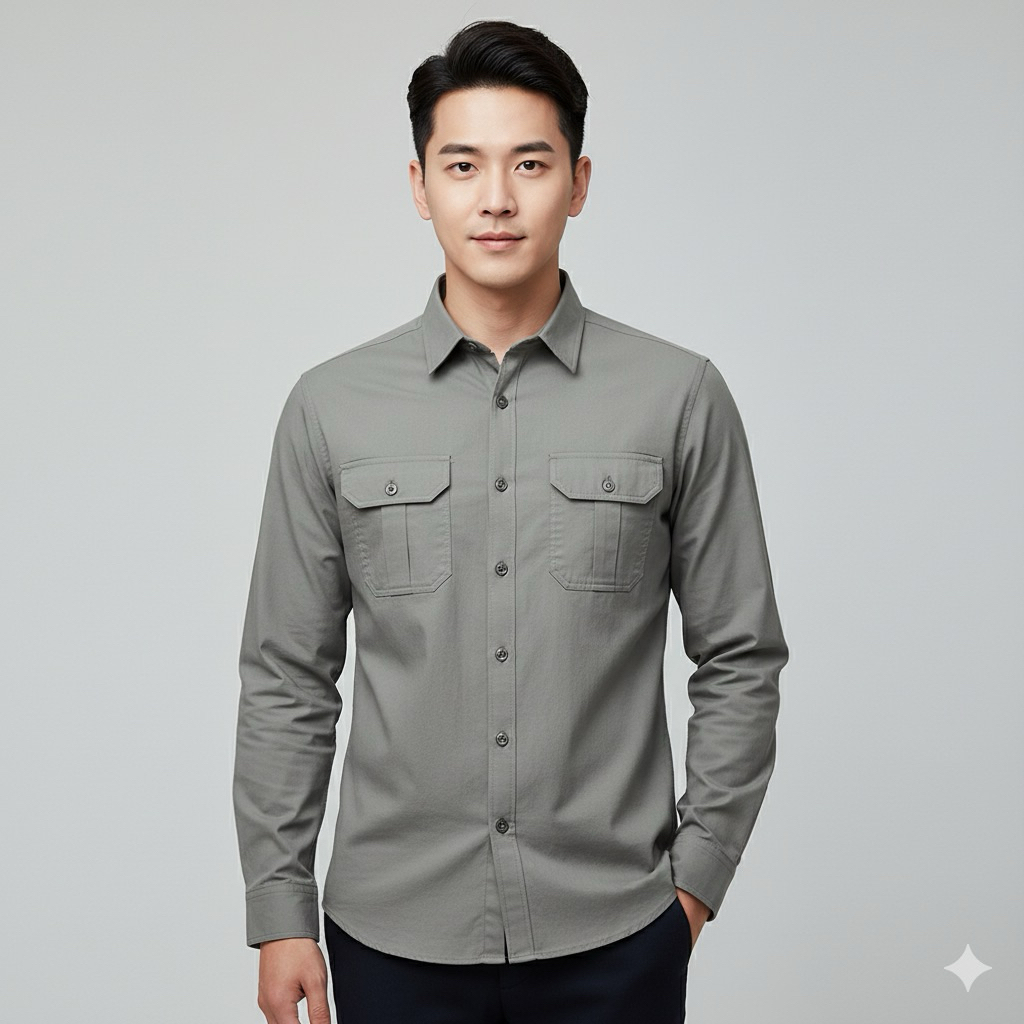 3'NTHREE KEMEJA TANGAN PANJANG SAFARI 02