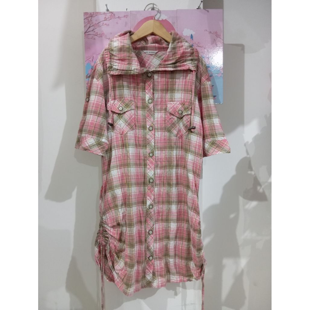 sky bomber tartan dress