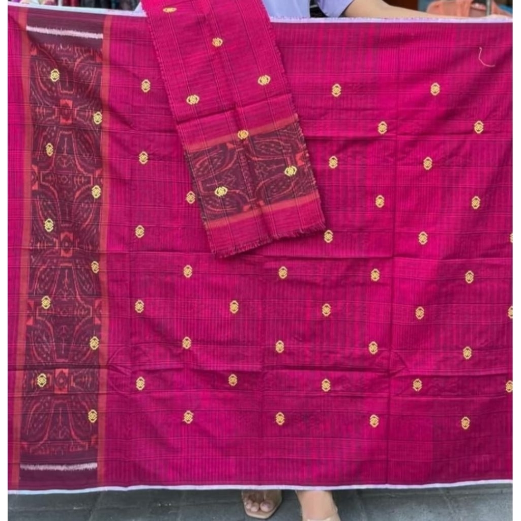 Kamen Endek Tretes Lembaran Terbaru|Kamen Endek Tretes Set Selendang Terbaru|Kamen Endek Tretes Bord