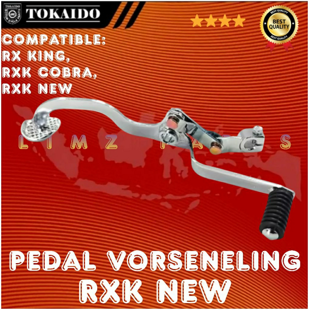 PEDAL VERSENELING OPERAN GIGI RX KING NEW TOKAIDO .COMPATIBLE:
RX KING,
RX KING COBRA,
RX KING NEW