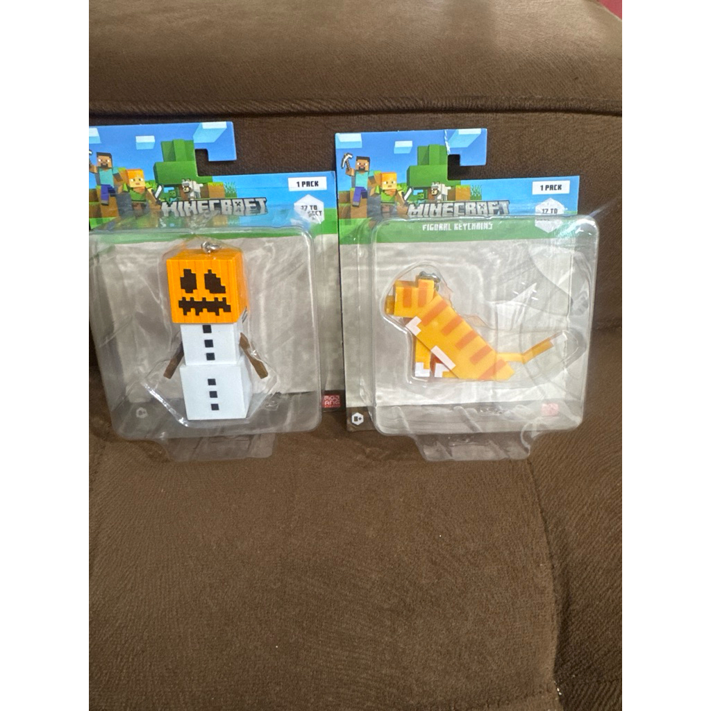 minecraft figure keychains labu/harimau