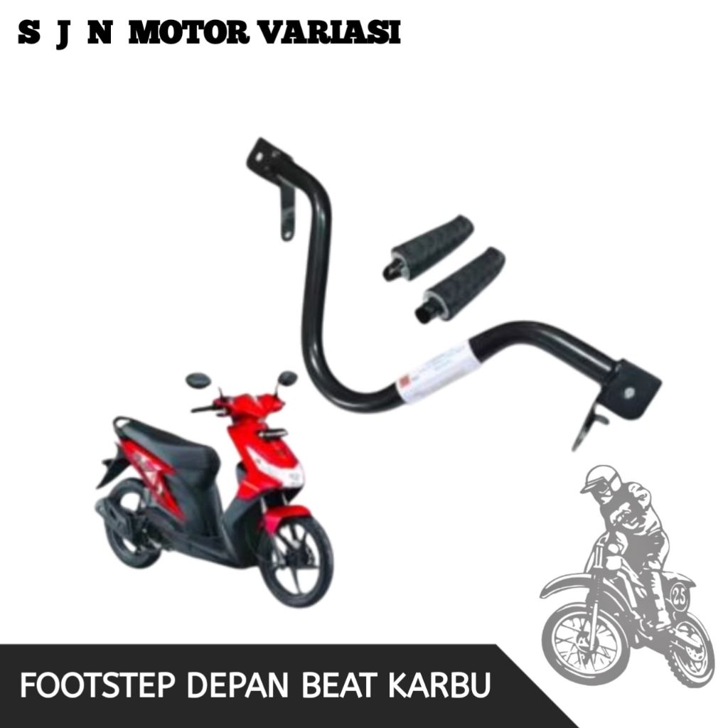 Footstep Depan Beat Karbu Pijakan Kaki Depan Beat Karbu SJN Motor Variasi
