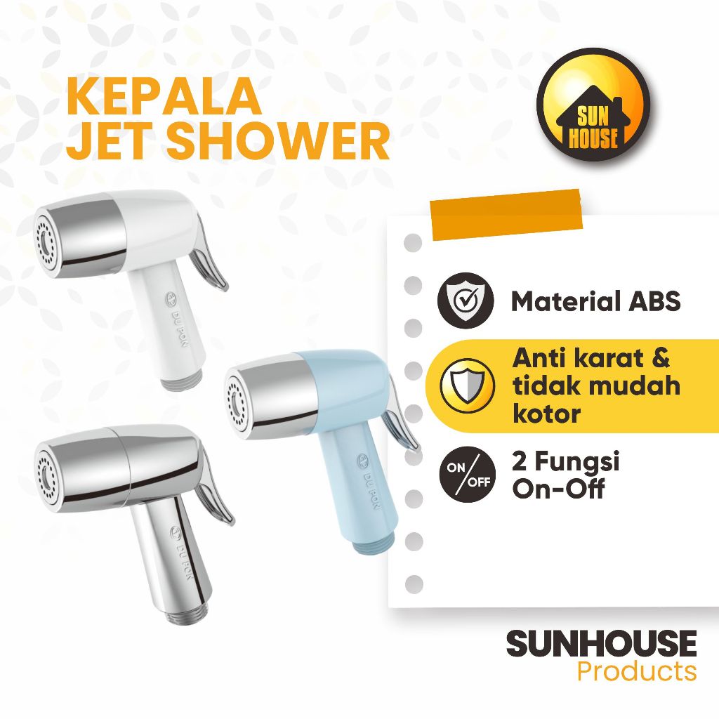 SUNHOUSE DUPON Kepala Jet Shower Closet Bidet Spray Toilet Semprotan Kloset WC P506-1