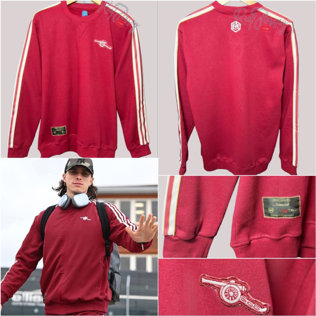 SWEATER  RSENAL MAROON LONGSLEEVE 100% BEST QUALITY