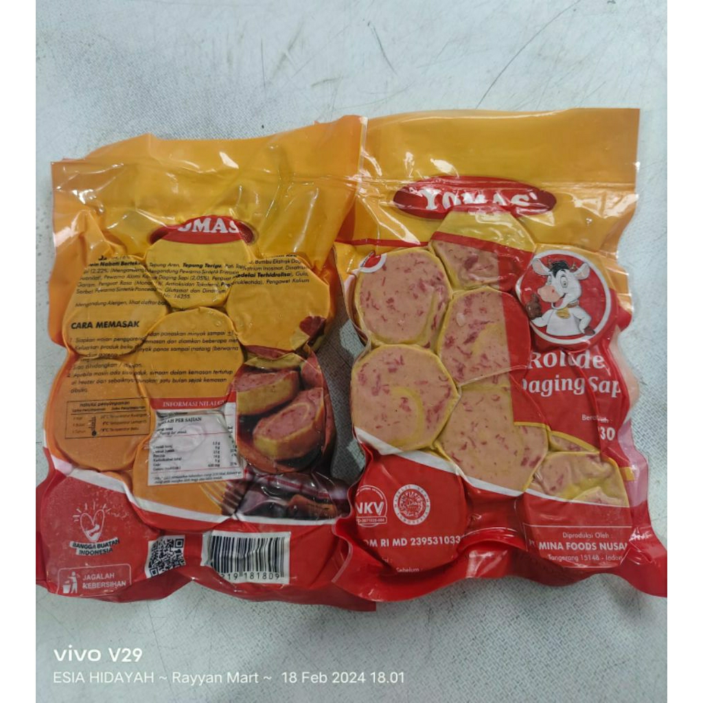Rolade yomas | rolade danging sapi