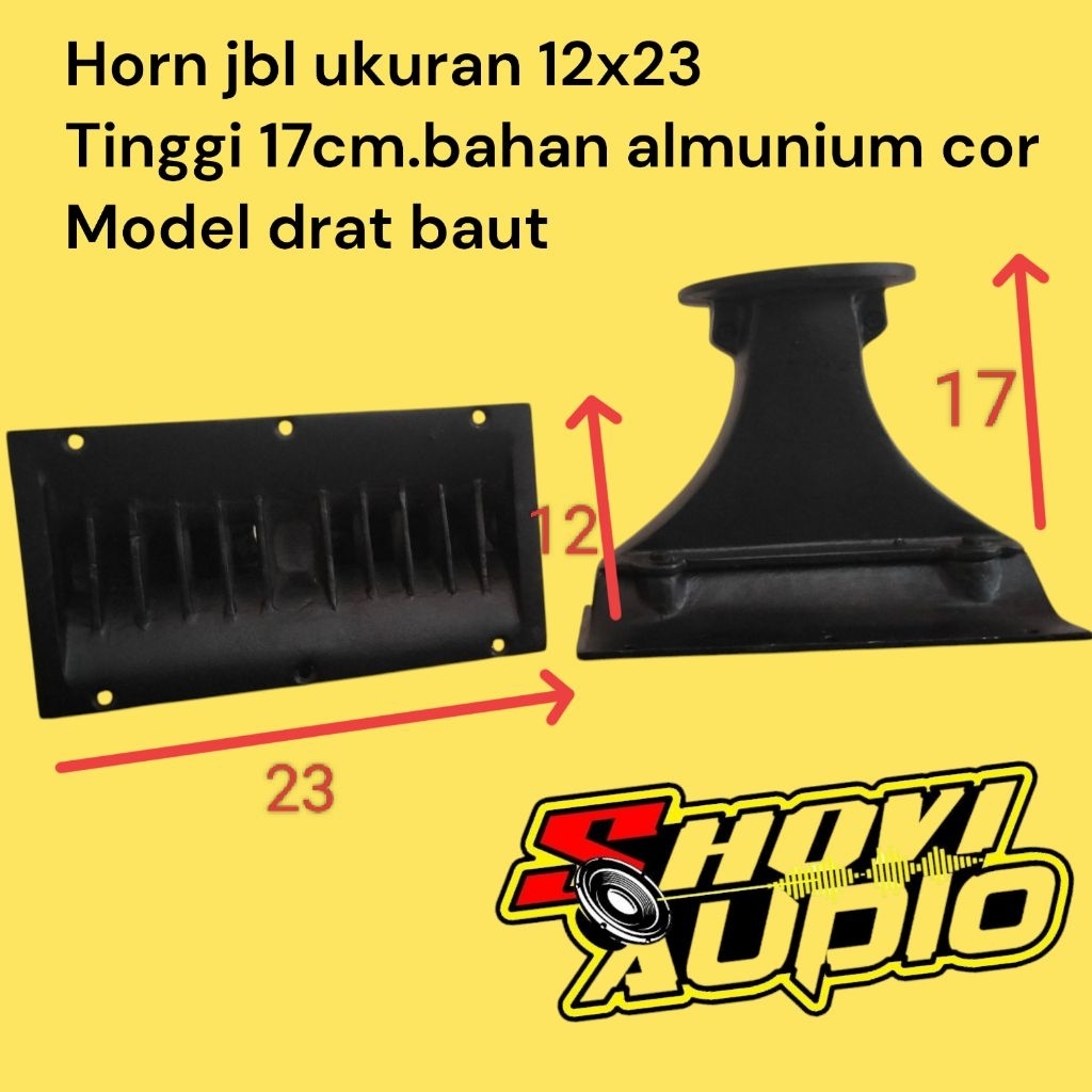 horn ukuran 12x23,horn jbl ukuran 12x23,horn tweeter,horn jbl mini,corong horn tweeter