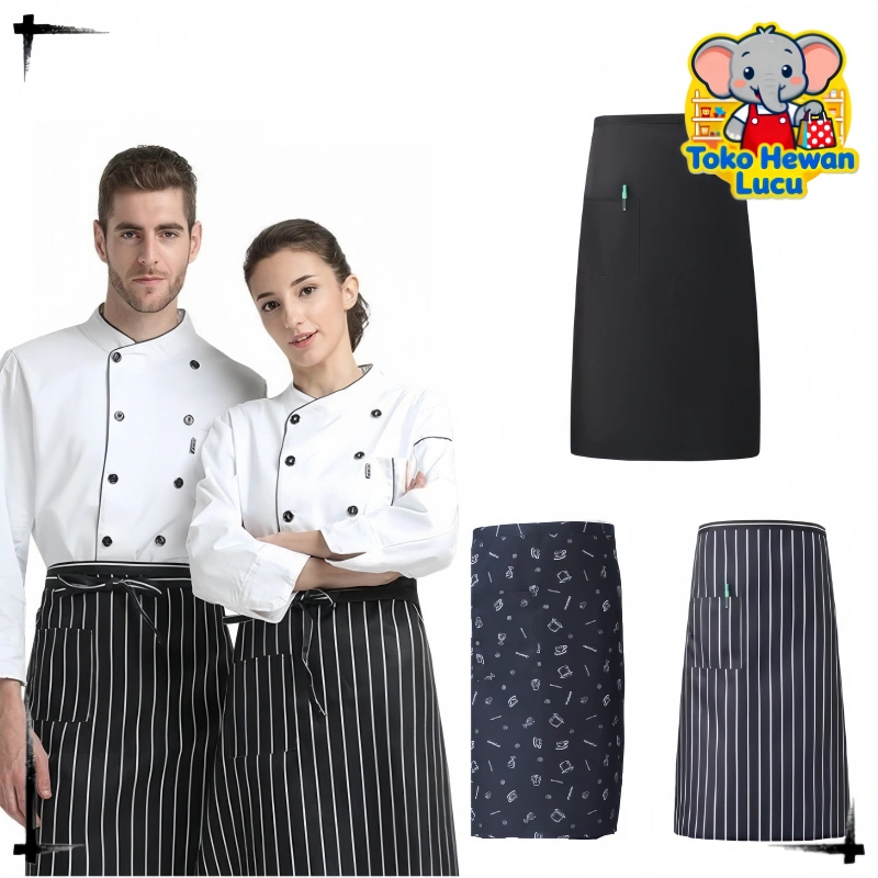 Celemek waiters / Celemek setengah badan / Celemek pendek / Celemek sepinggang