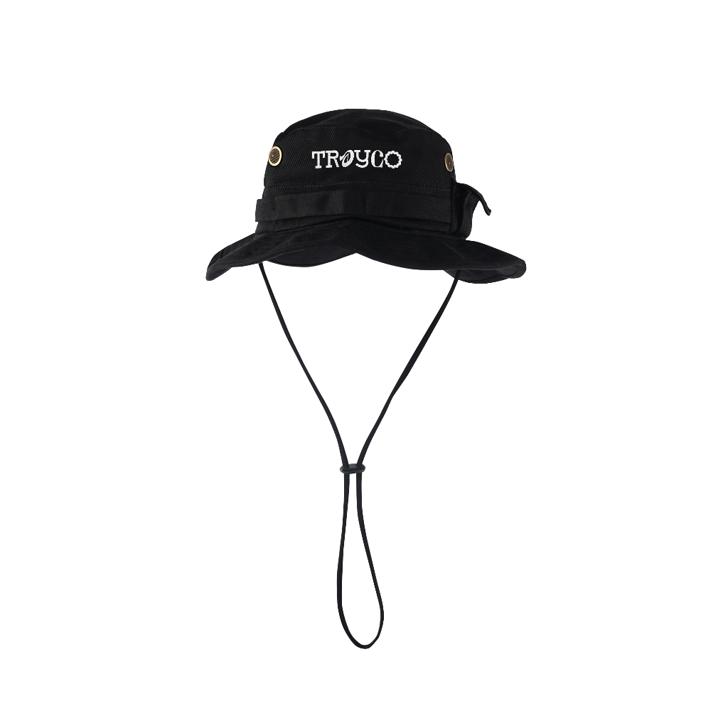 Troy Company Jungle Hat Boonie Hat Explores - Topi Hitam Outdoor JHD 3417