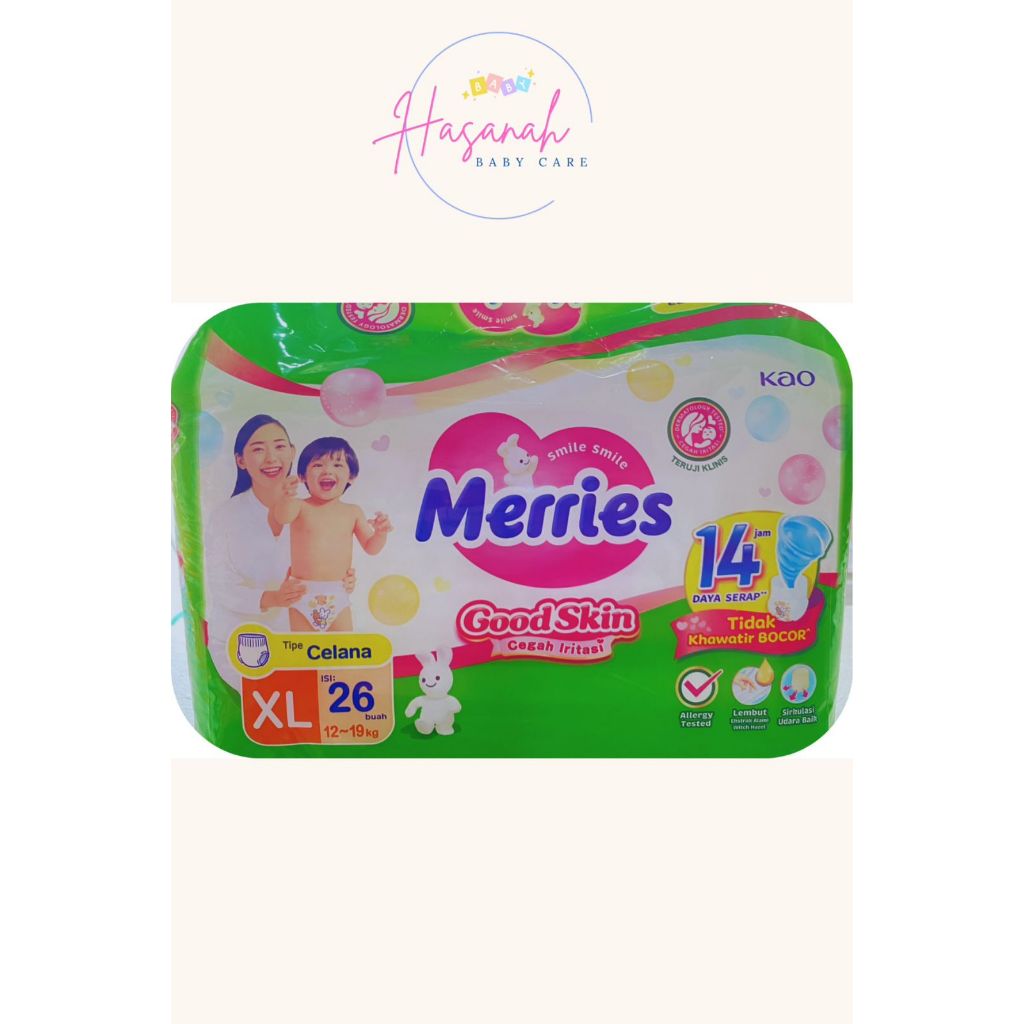 Merries Pants XL 26 Popok Bayi Celana XL26 Merries XL 26 Diapers Merries Pants XL Isi 26