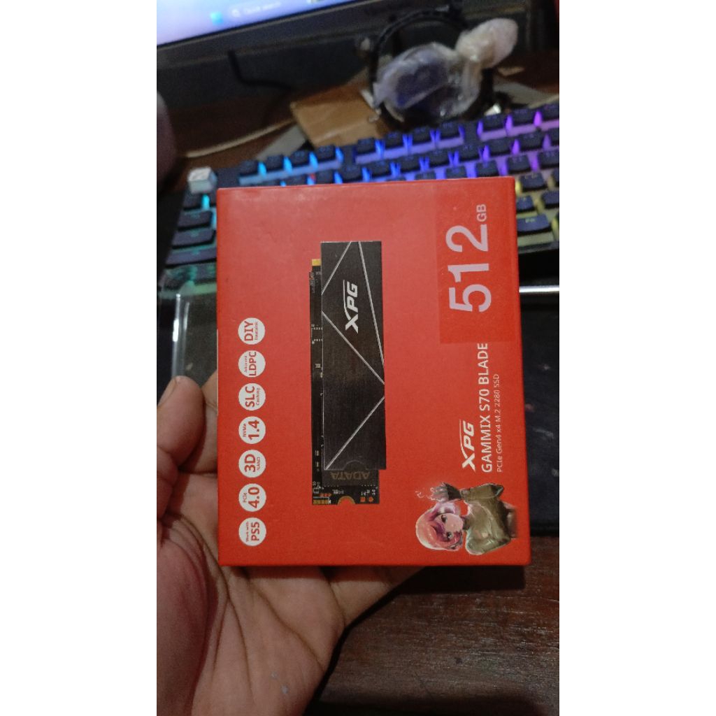 SSD NVME ADATA S70 BLADE 512GB NEW