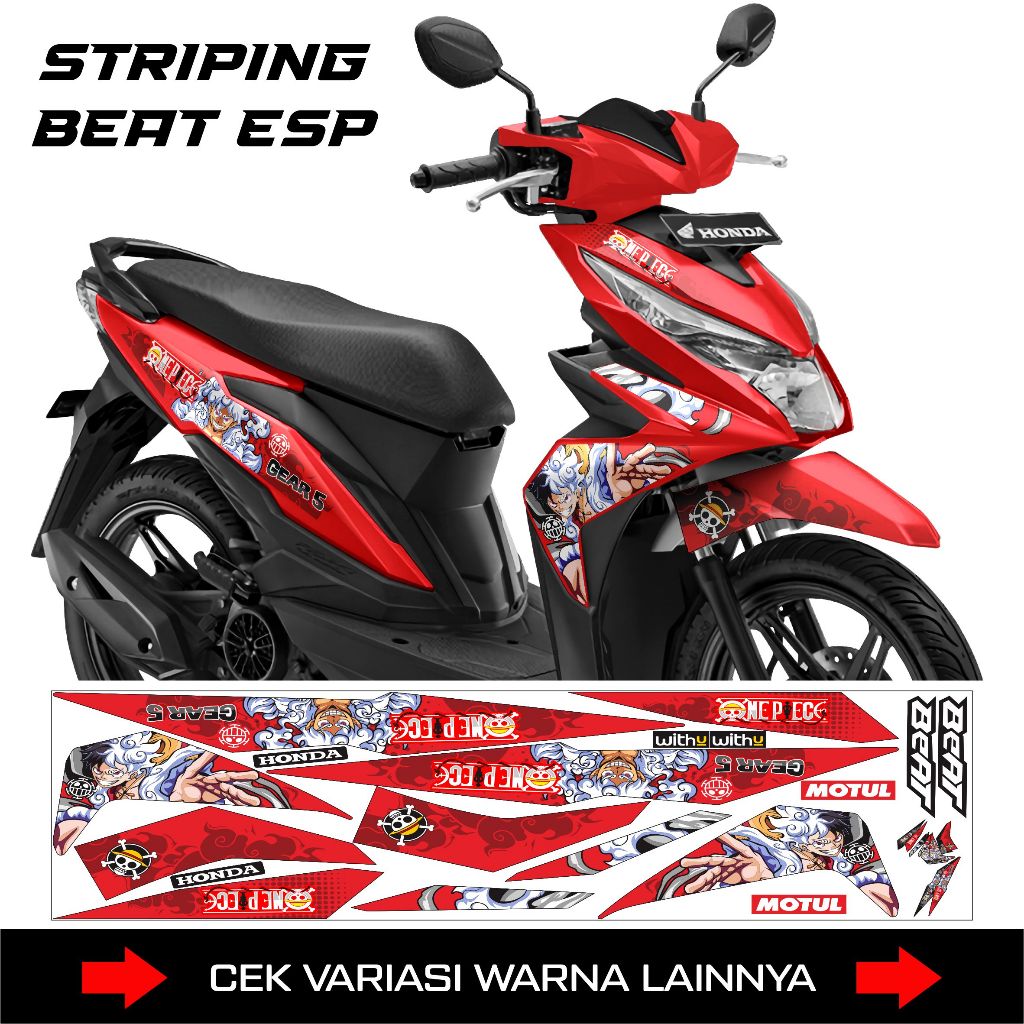 STRIPING BEAT NEW 2017-2019 / DECAL STICKER HONDA BEAT ESP NEW