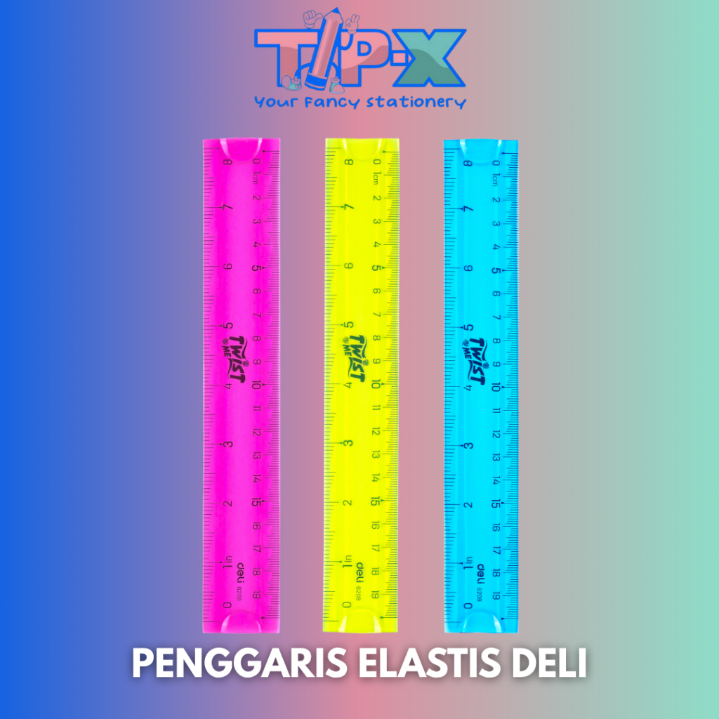 RULER 6028 DELI/PENGGARIS LENTUR 20CM DELI