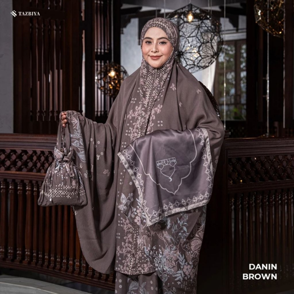 ORIGINAL 100% MUKENA TAZBIYA RAYON 2IN1 DANIN SERIES I Mukena Rayon Jumbo Dewasa