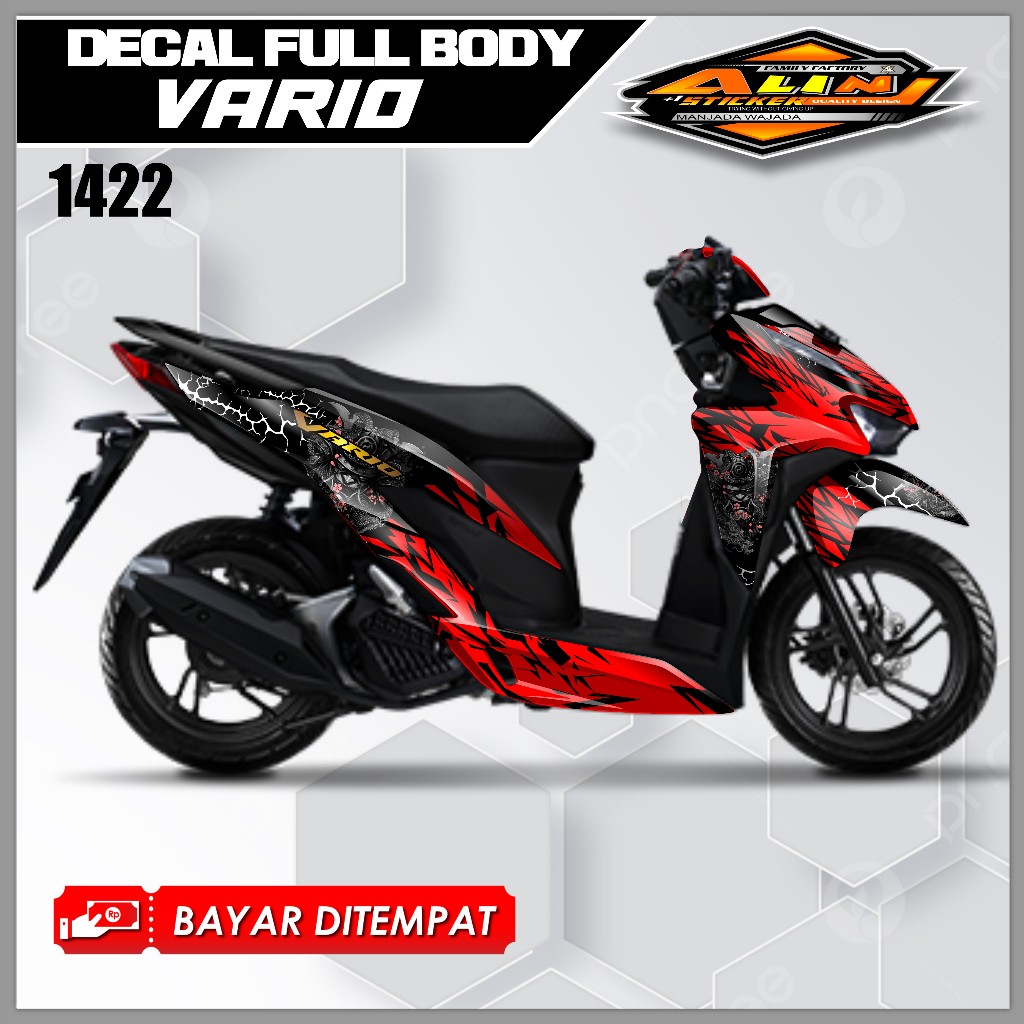 1422 Dekal full body Vario 125/150 New Decal Vario New 125 Full Body