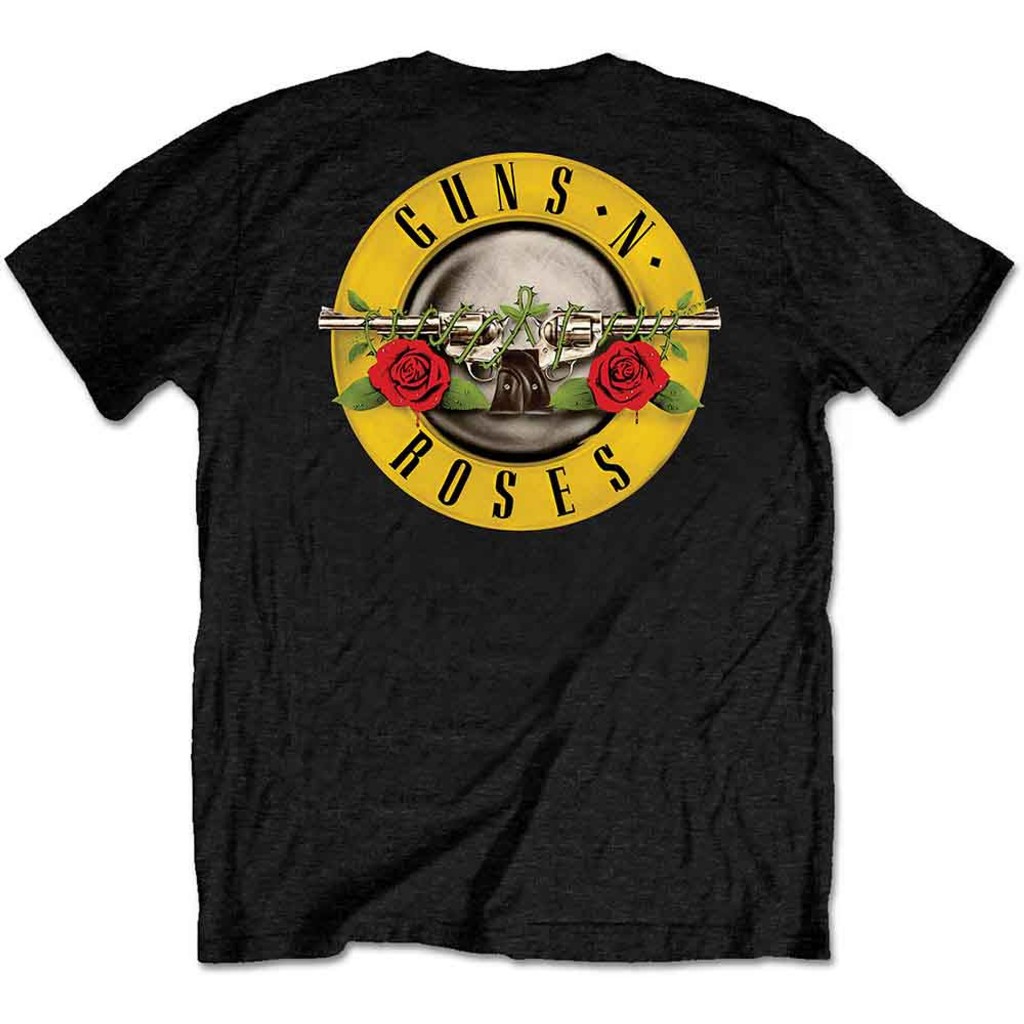 Kaos band Official Guns 'N Roses - packaged Classic Logo original T-shirt Pria Wanita
