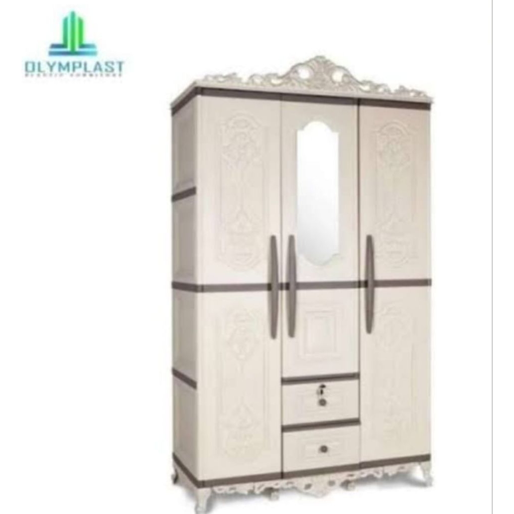 lemari pakaian Olymplast 3 pintu classic