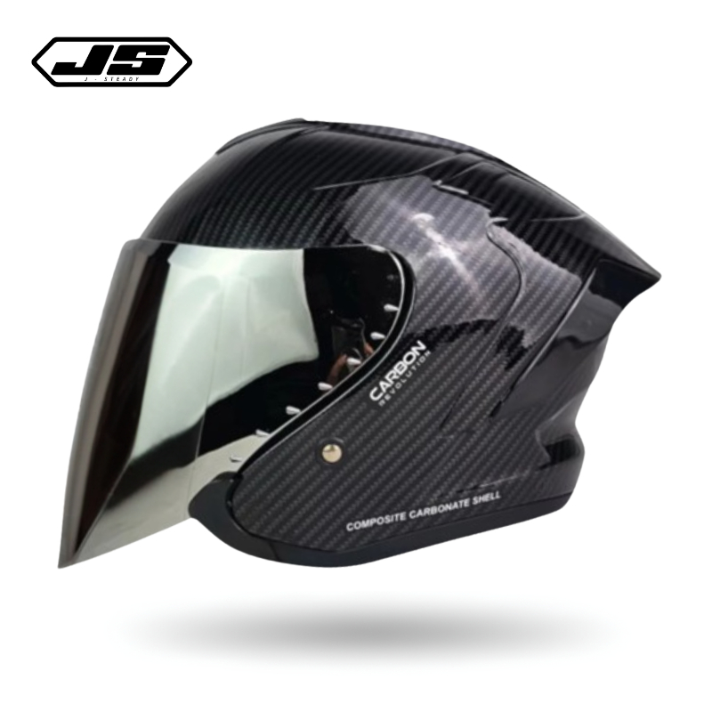 Helm JS Armor Ori Carbon Glossy SNI Pria Keren
