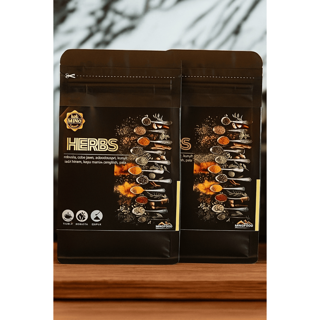 2Pcs HERBS Coffee – Kopi Rempah Tradisional | Tubruk Bubuk