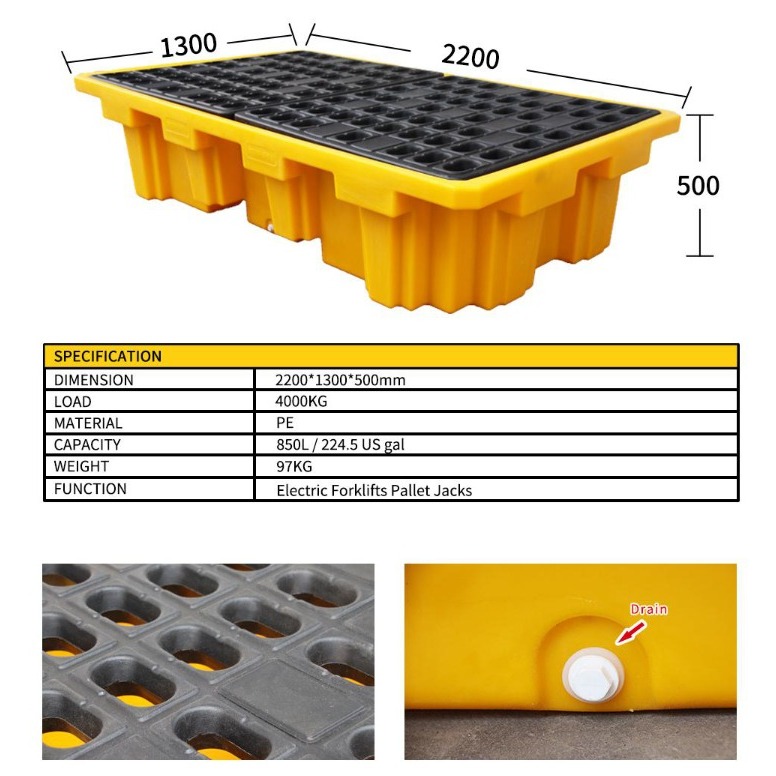 Spill Pallet 2 IBC Tank / Spill Containment Pallet 2 IBC Tank