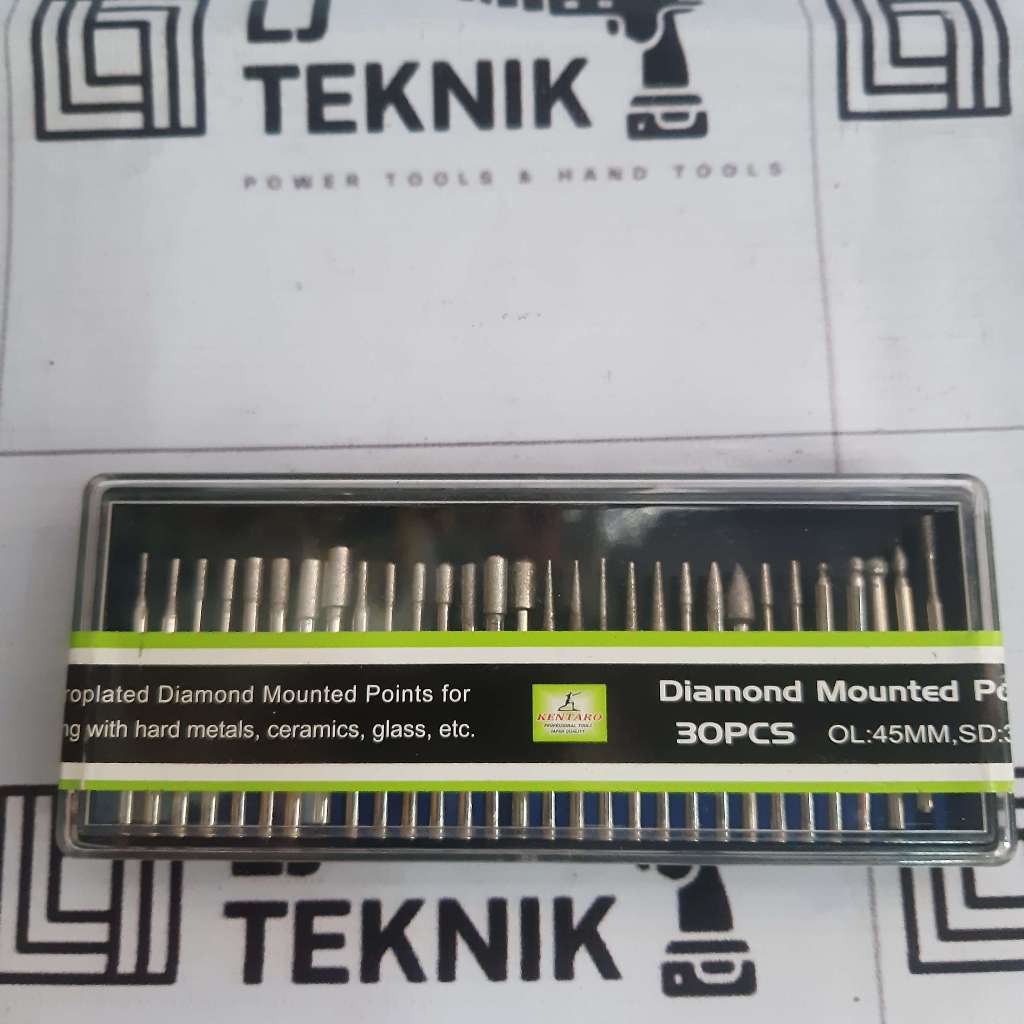 KENTARO MATA BOR CUN UKIR 30 PCS DIAMOND MOUNTED POINTER SET 3 MM