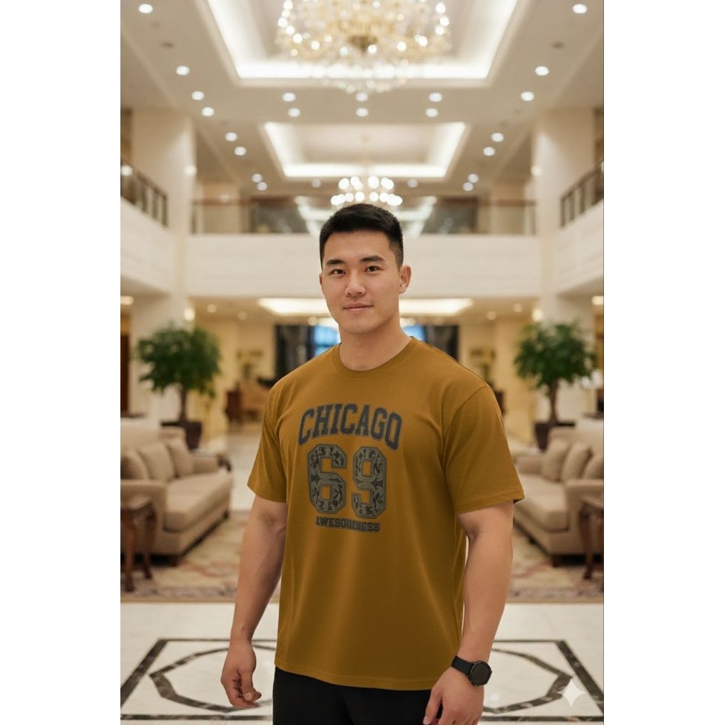 Kaos Pria Gambar Angka Kode 003