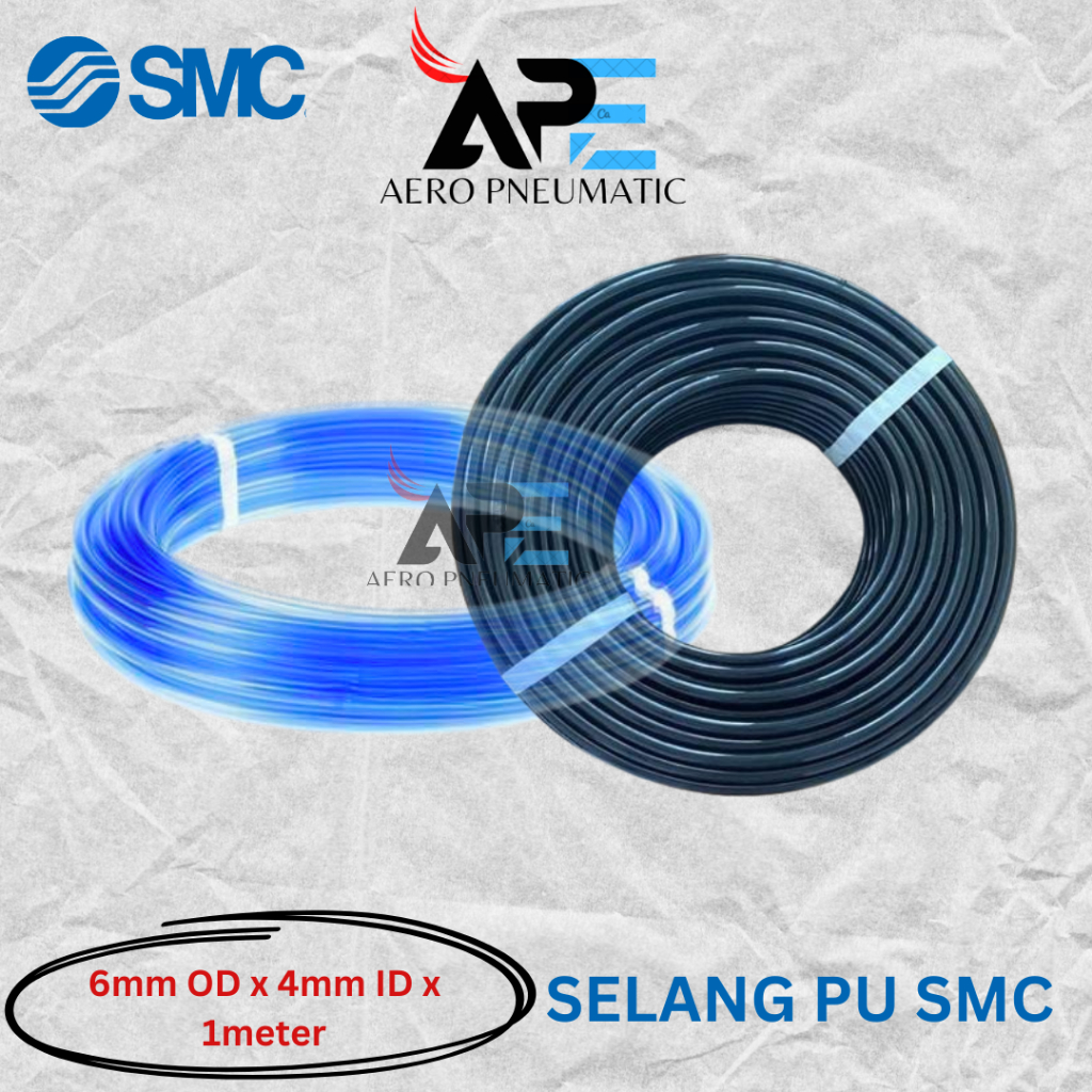 SELANG SMC PU 6MM OD x 4MM ID x 1METER