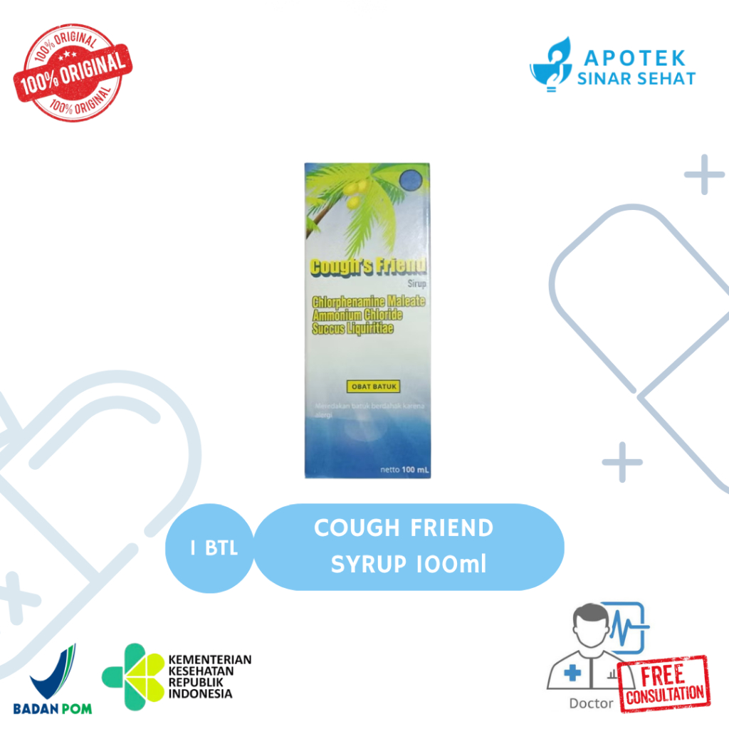 Cough Friend Sirup Obat Batuk 100ml untuk batuk berdahak