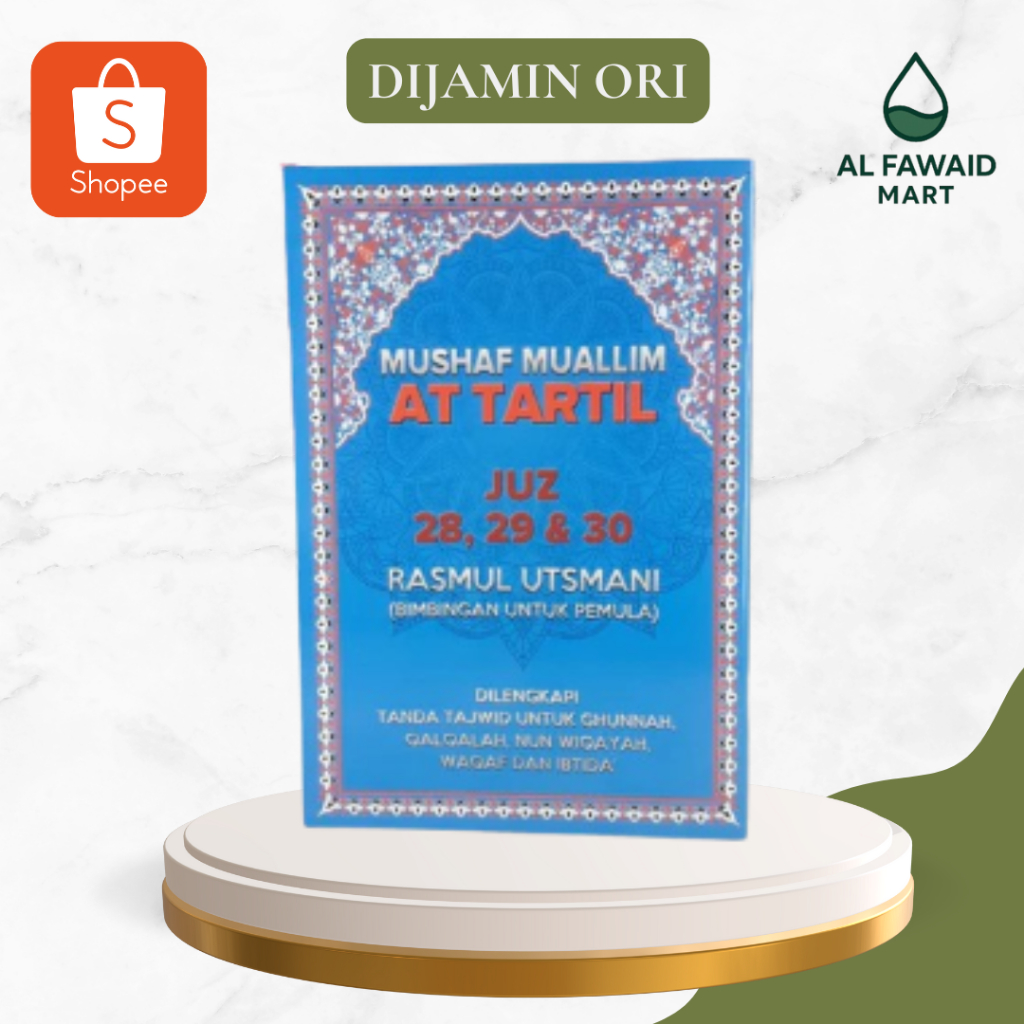Mushaf Muallim At Tartil Juz 30,29,28 Rasm Utsmani untuk Pemula Original 100%