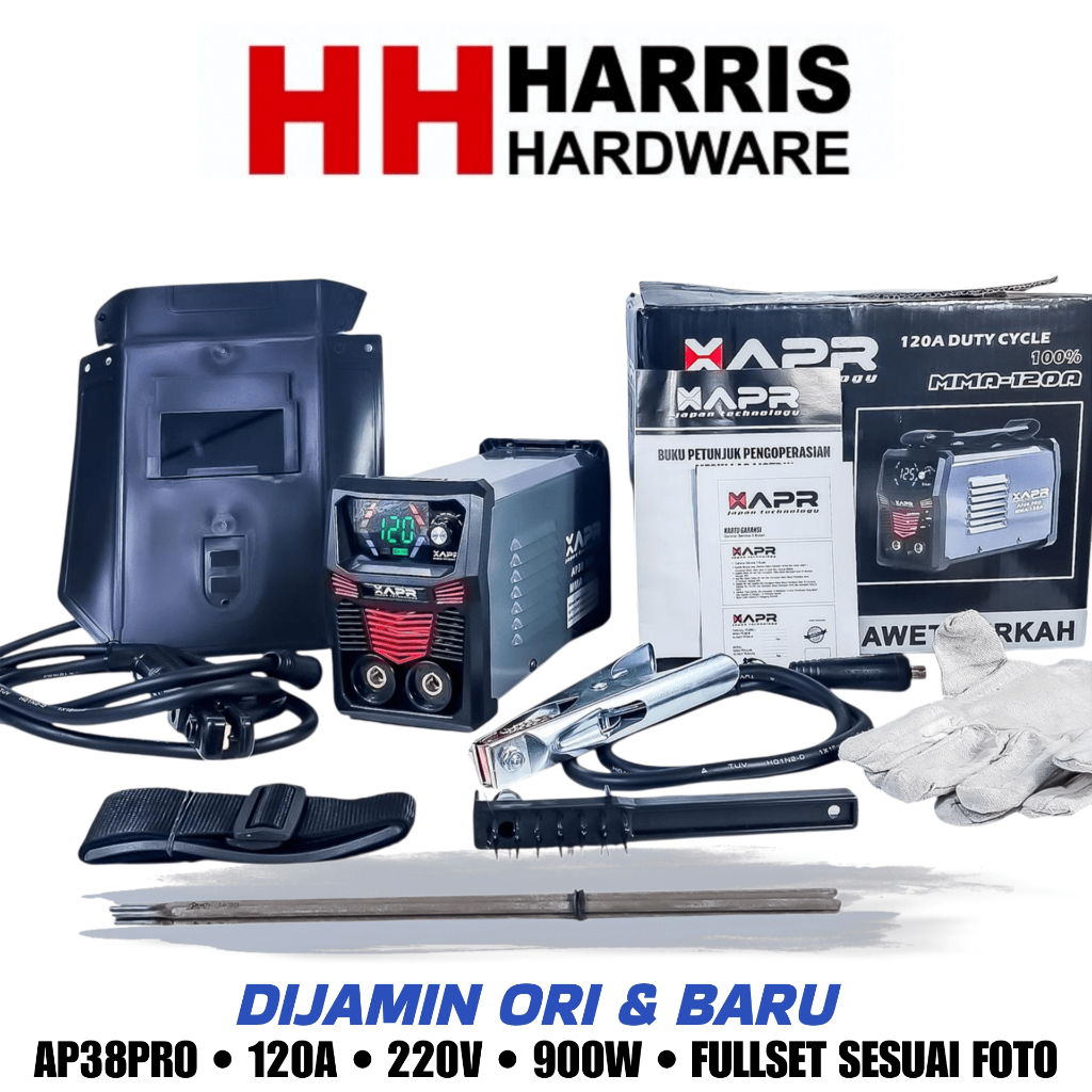 PROMO Mesin Las Apr ap38pro 900watt 120a mma bisa untuk genset inverter welding travo las
