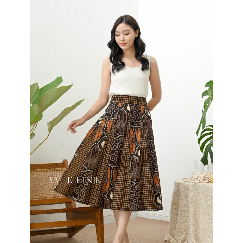 Rok 7/8  rok batik midi - Rok batik Wanita - 291MTS 291ALI - 291BNI - 291UBI