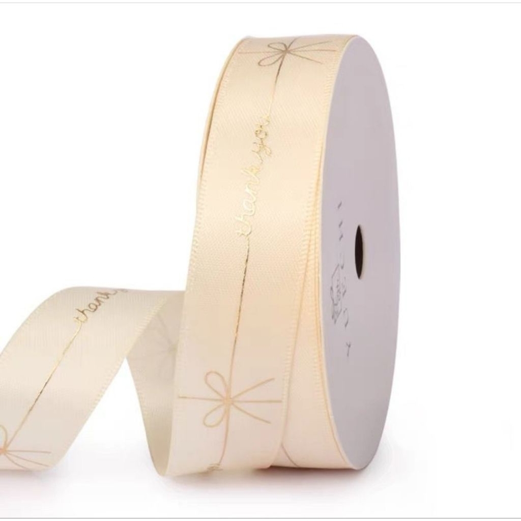 Pita roll ribbon tulisan thank you pita kado pita buket bunga pita kue pita hampers