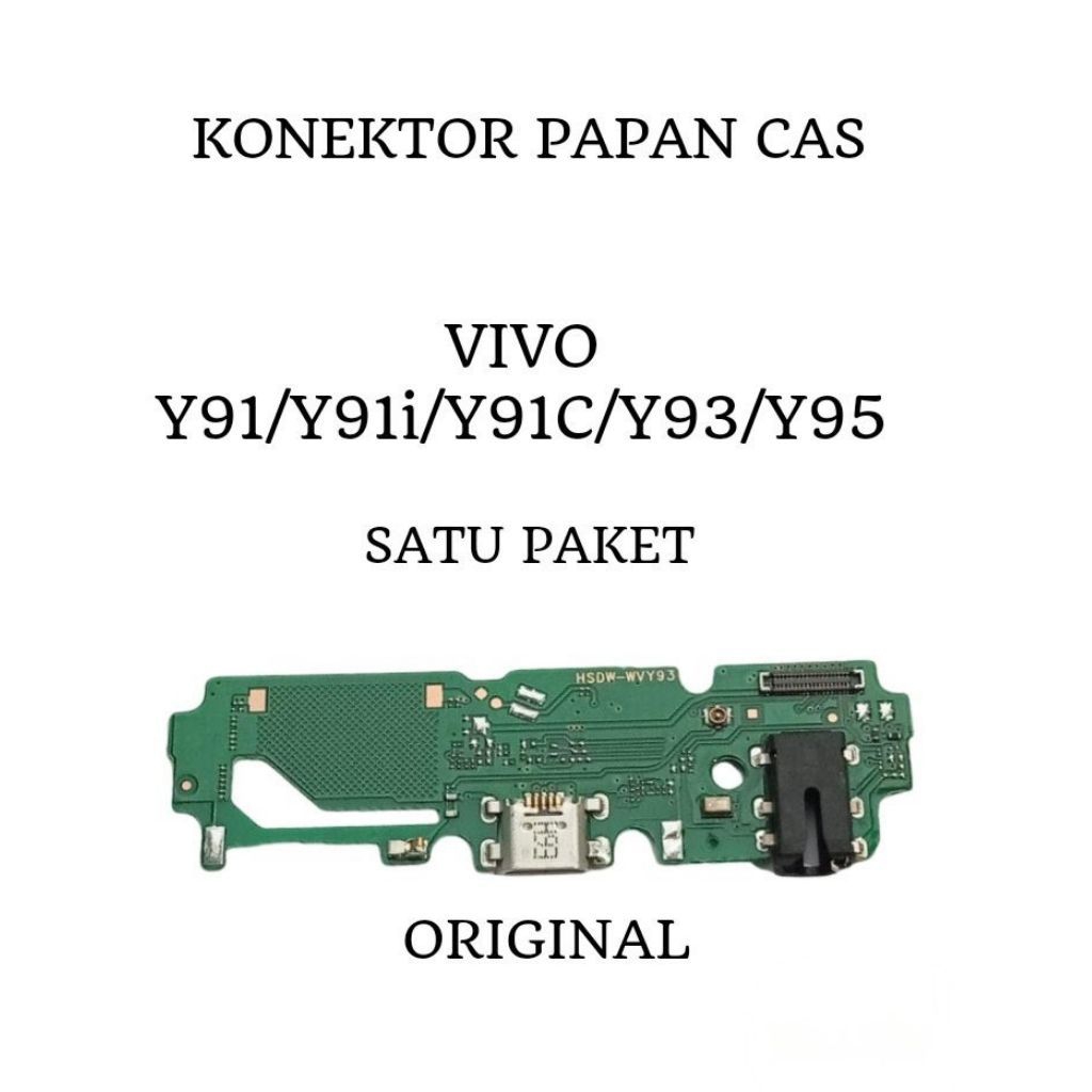 FLEKSIBEL CHARGER CAS PAPAN CAS KONEKTOR HP VIVO Y91 Y91C Y93 Y95) + IC ORIGINAL