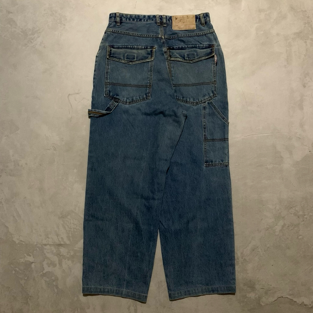 Volvo Club Jeans Carpenter Baggy Pants | Celana Panjang Pria Y2K Hip Hop