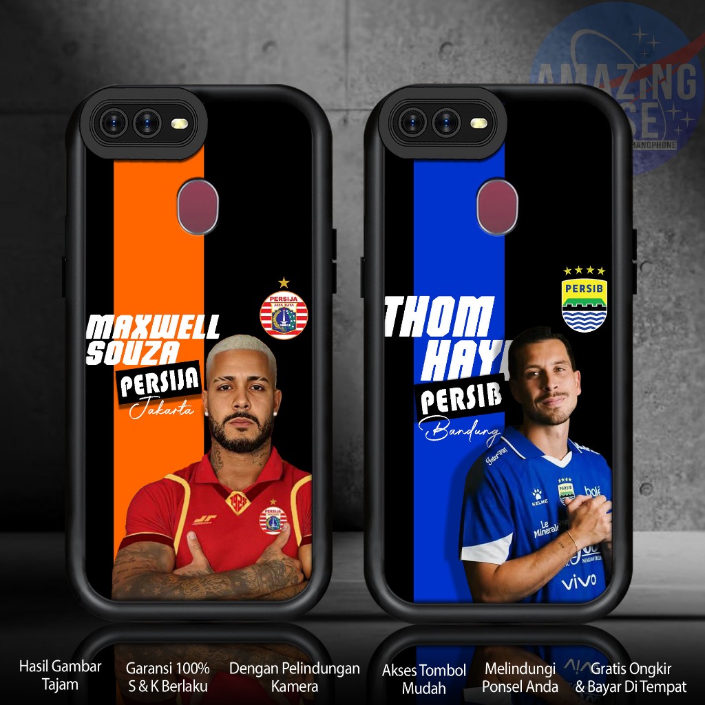 Softcase Glass kaca For OPPO F9 F9 PRO REALME 2 PRO AX7 PEMAINLIGA1 Casing Handphone Case Hp Procame