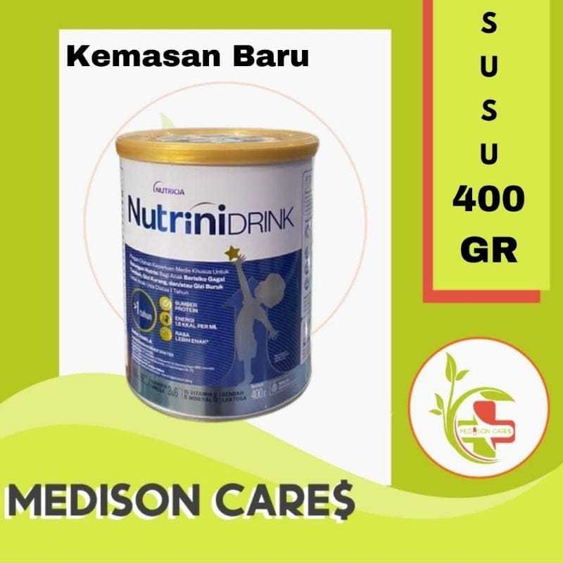 nutrinidrink powder susu formula anak | 1-12 tahun 400gr kaleng kecil