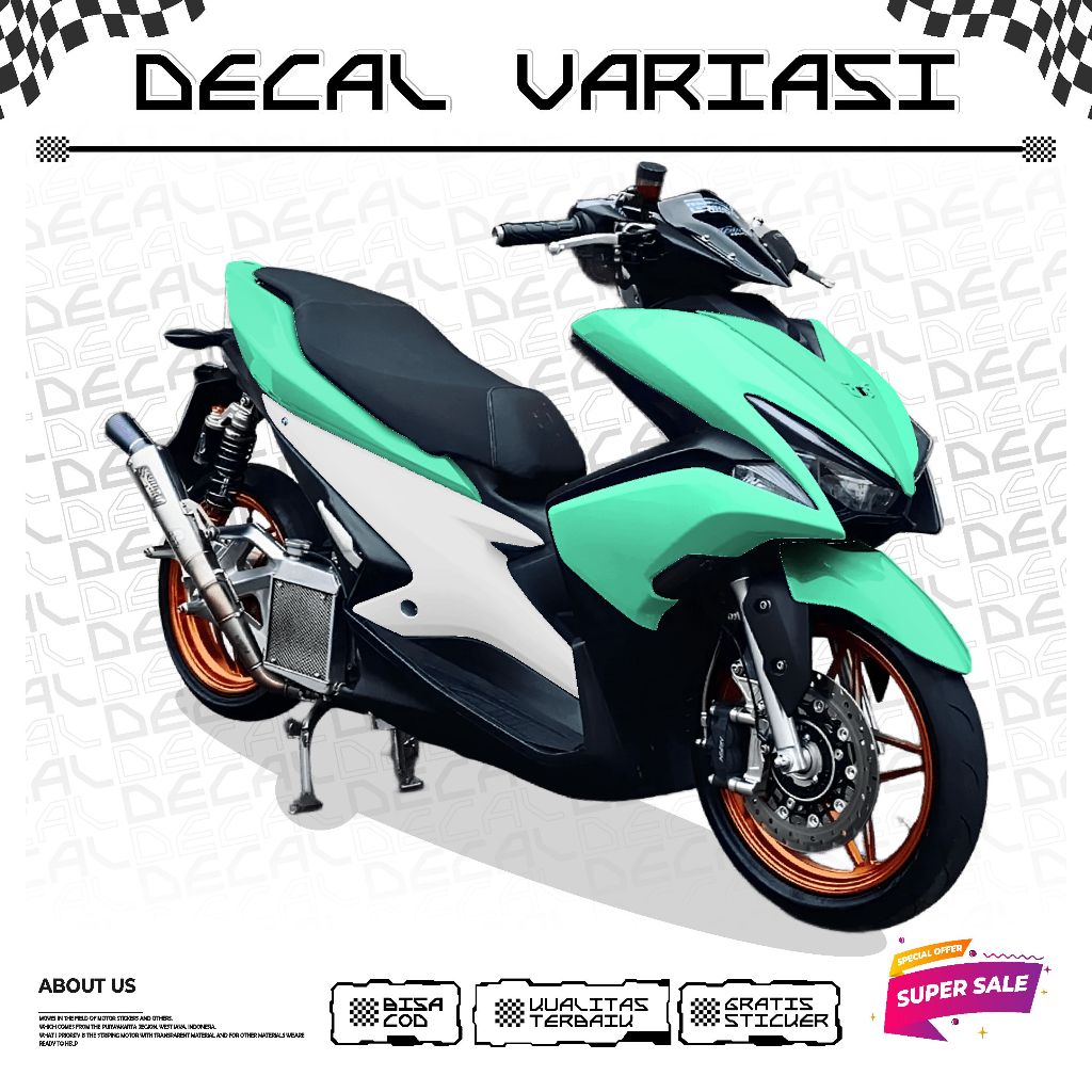 DECAL LAMINASY KEREN POLOSAN FULL BODY AEROX OLD STICKER