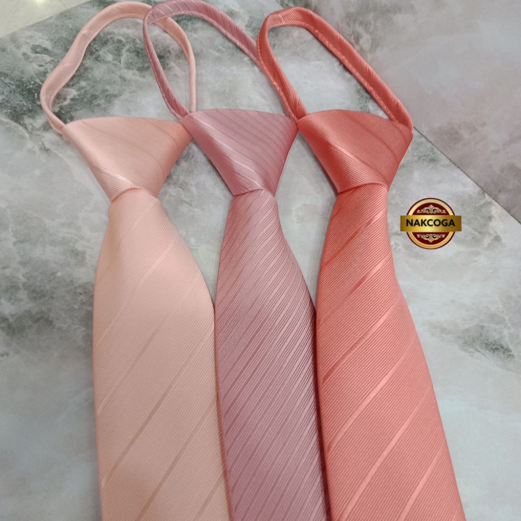 dasi pink pria dasi dusty pink polos