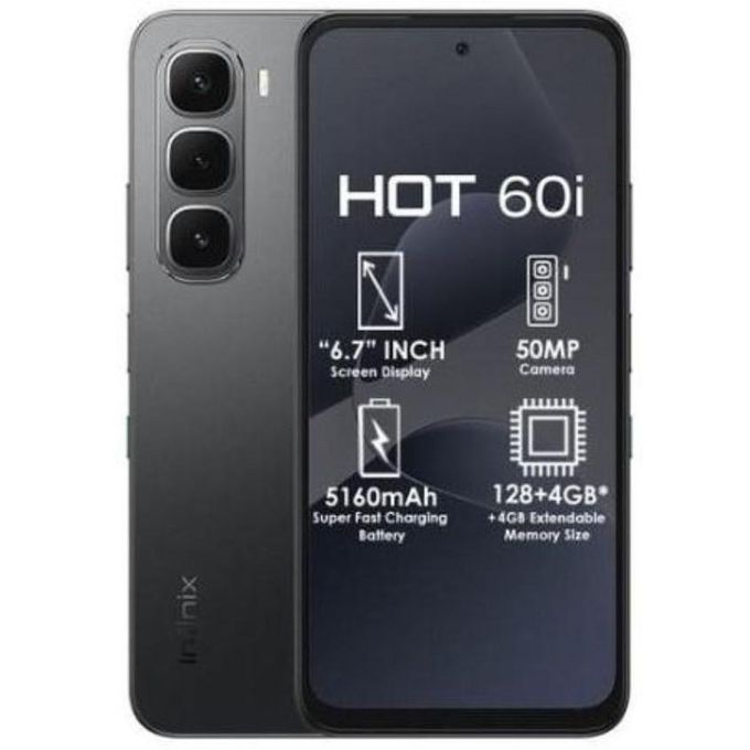 Infinix Hot 60i 4G ram 8/256gb Mediatek Helio G81 Ultimate (12 nm) 8/256gb Garansi