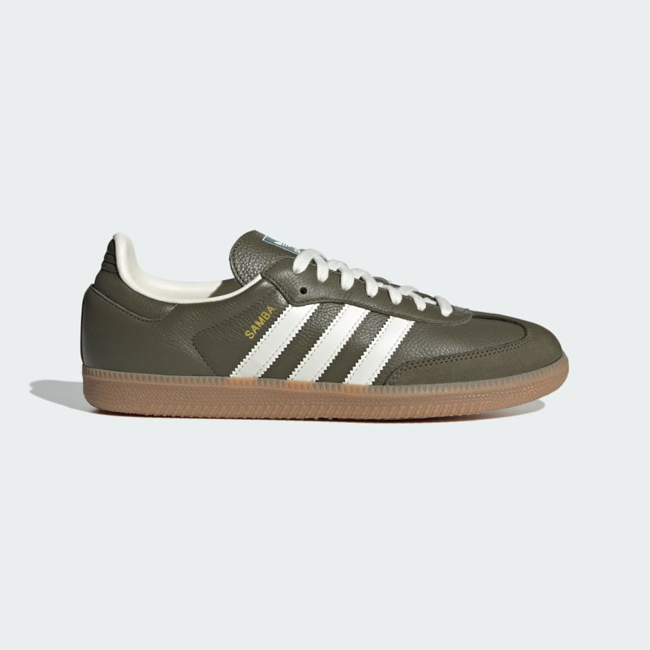 Adidas Samba OG Medium Dark Khaki Off White Gum JR0890
