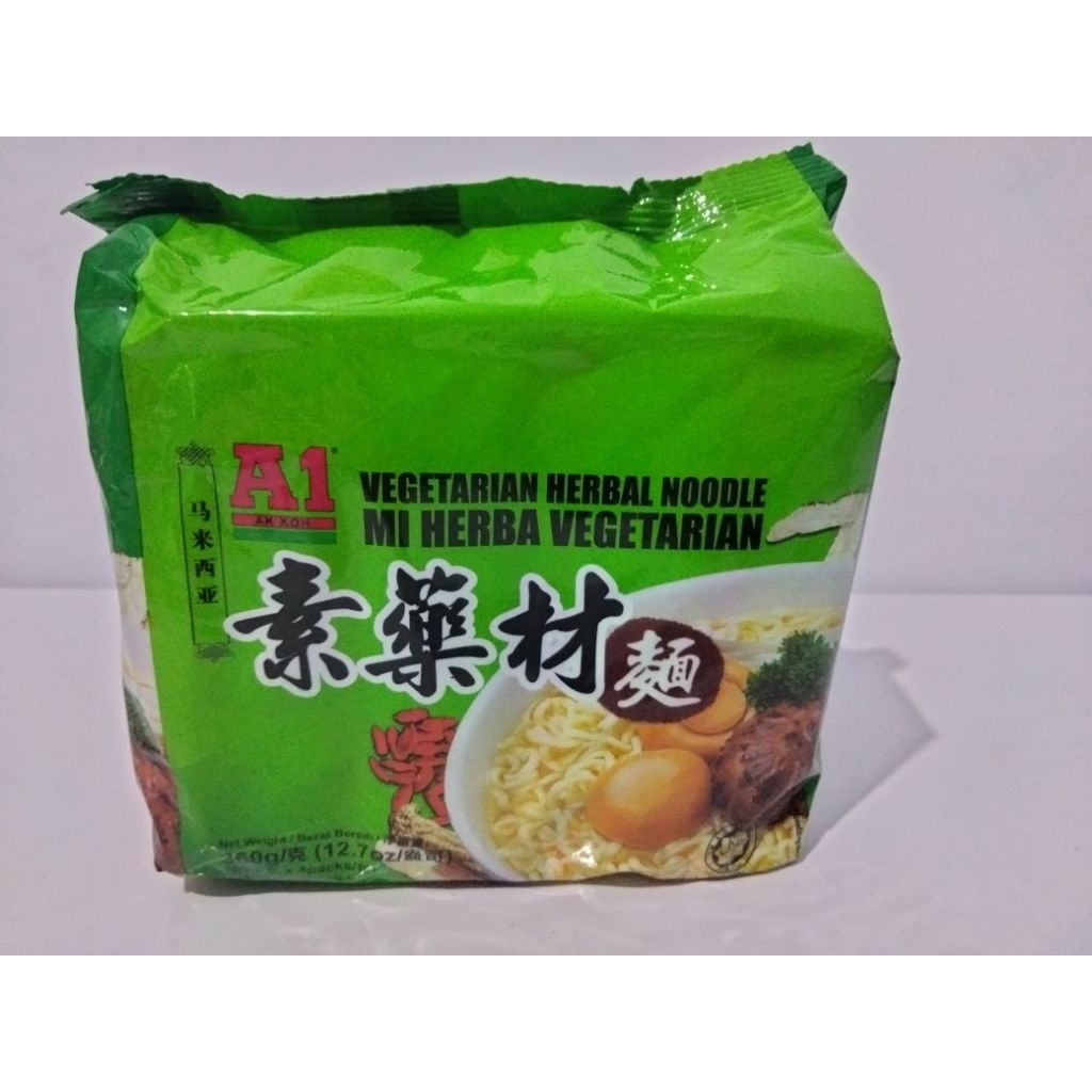 A1 Vegetarian Herbal Noodle – Mi Herbal Vegetarian 4*90g