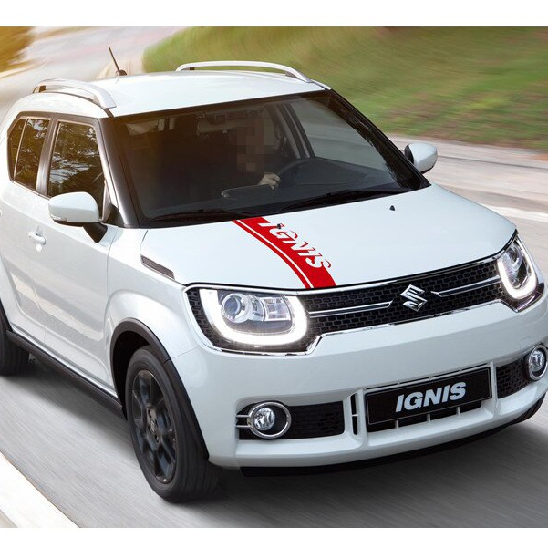 stiker mobil stiker kap bemper suzuki ignis stiker mobil ignis stiker kap depan mobil ignis - KP99