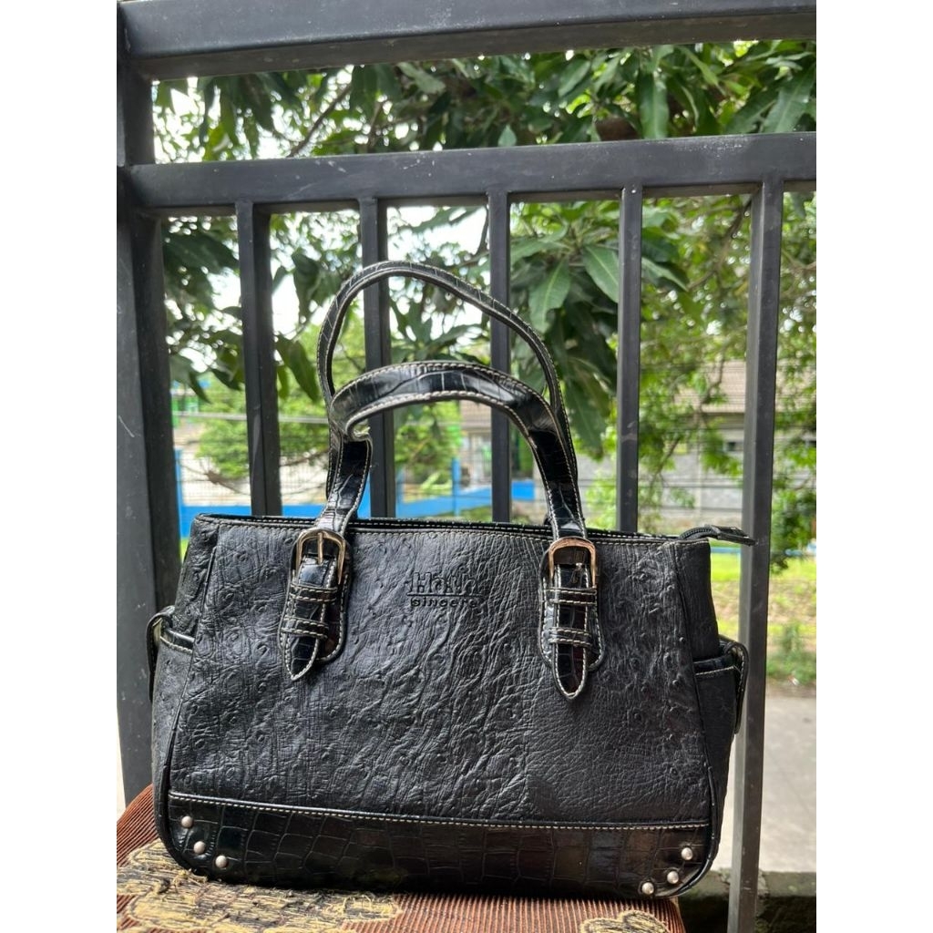Tas kulit burung unta original