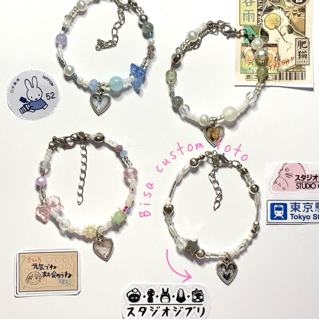 gelang custom foto / gelang couple / gelang custom