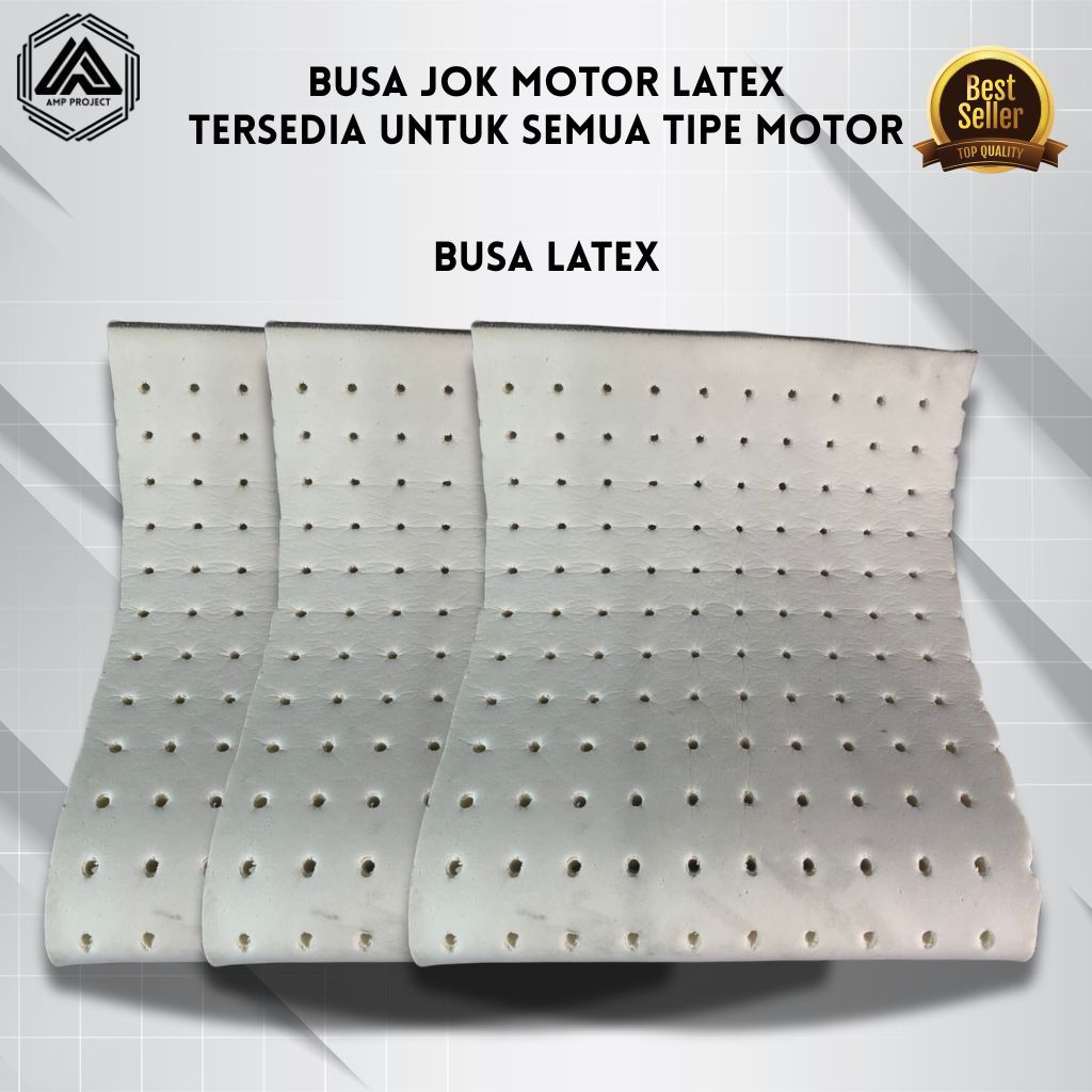busa jok motor latek ukuran 35x65x2,5cm / latek original premium anti gembos nyaman empuk