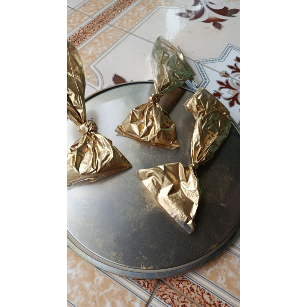 1 ons cat bubuk emas/brom cocok untuk cat wayang /dekorasi