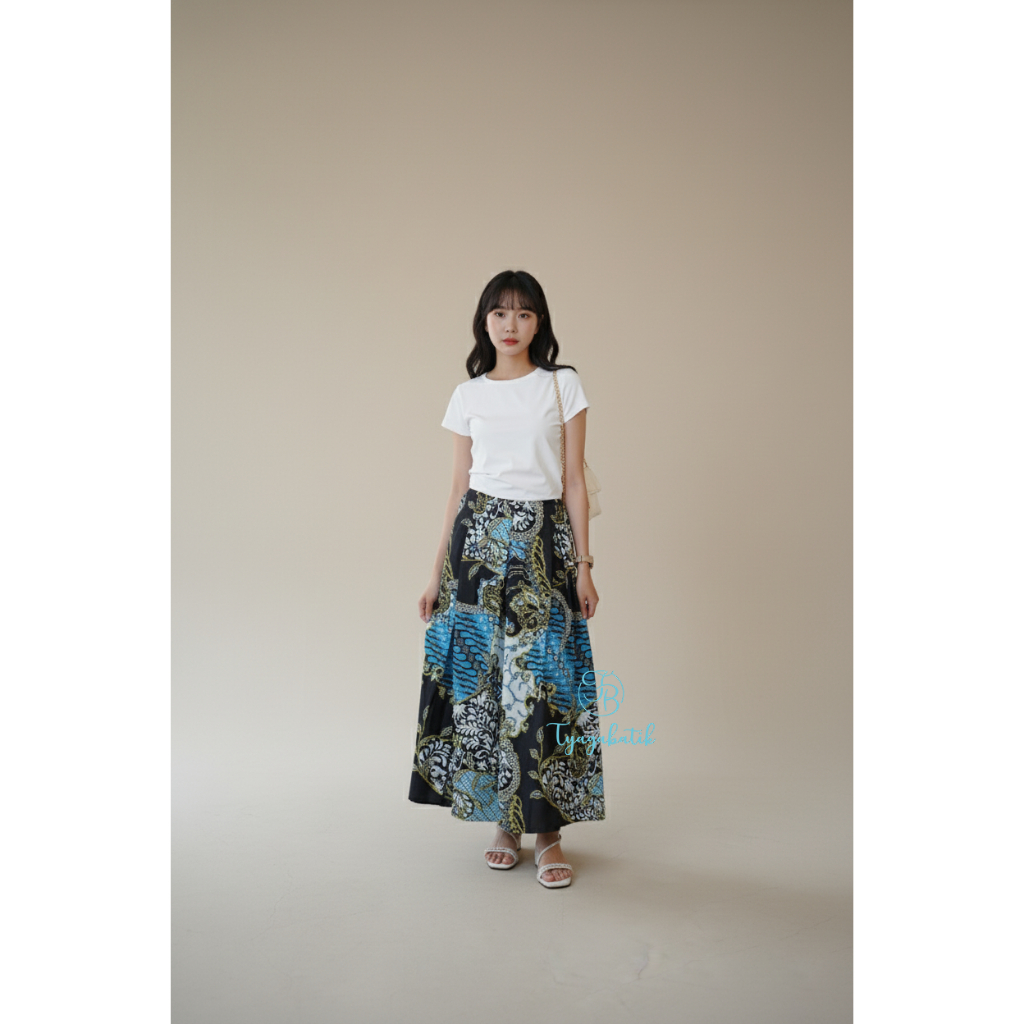 Rok Batik Panjang Wanita Batik Tyaga 1152 Model Kulot Lebar Bawahan Etnik Premium