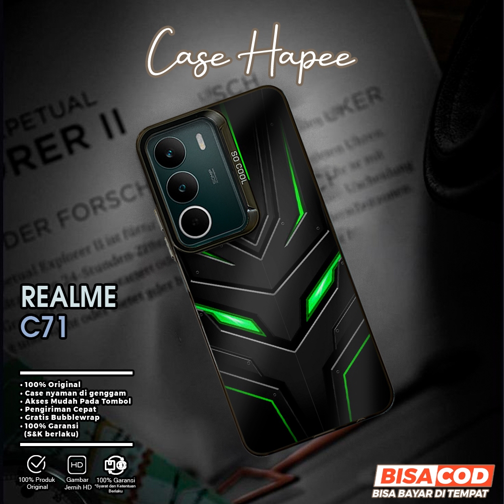 Casing Hp Realme C71 Casehapee [GLXY] Premium Casing So Cool Hologram Matte Soft Case IMD Glossy